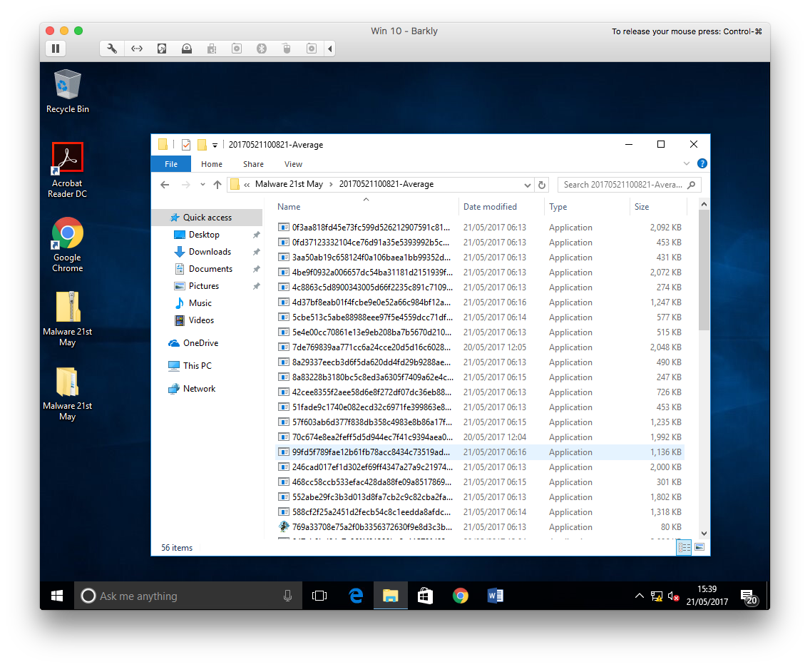 Malware samples missed by Windows Defender
