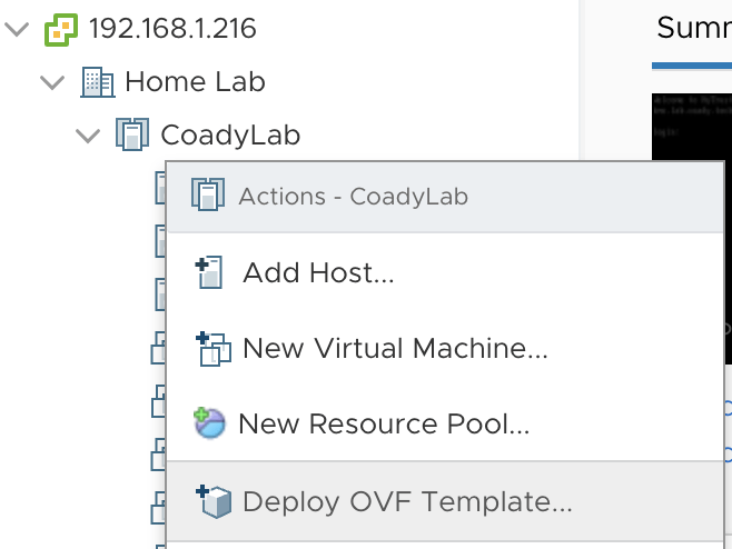 Screenshot of Deploying HyTrust KMS OVA virtual appliance