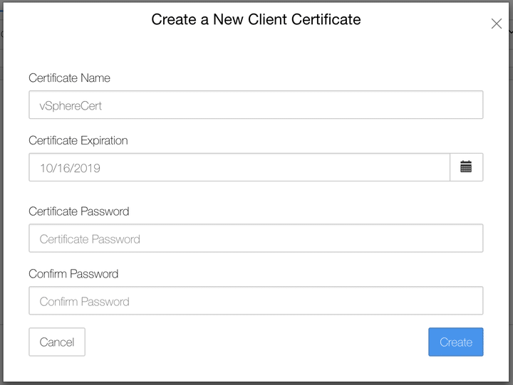 Screenshot of KMIP settings on HyTrust KMS