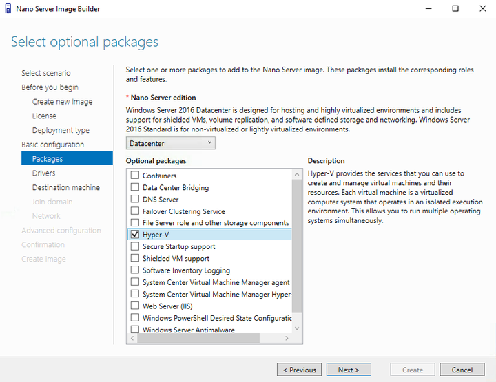 Nano Server to SD Card - Add Hyper-V Role