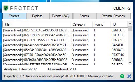 CylancePROTECT Client Quarantine